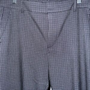Zara Plaid Pants — Blue / Black, Size 10